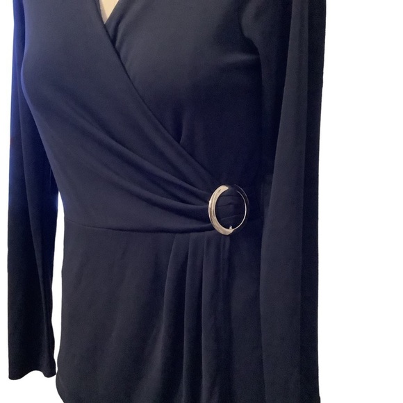 WHITE HOUSE BLACK MARKET Surplice Top - Size XS - Picture 4 of 7